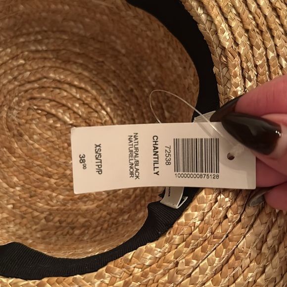 Auxiliary hat “Chantilly” in Natural/Black - Picture 4 of 4